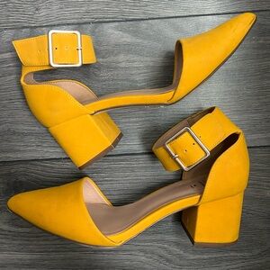 Call It Spring Yellow Block Heels